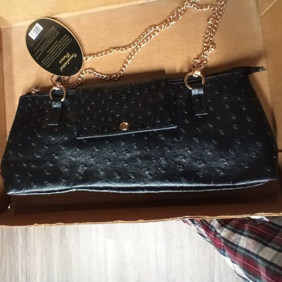 Roberta Amee Insulated Wine Purse, Dark Brown 14x6x3-New With Tags - Picture 2 of 5